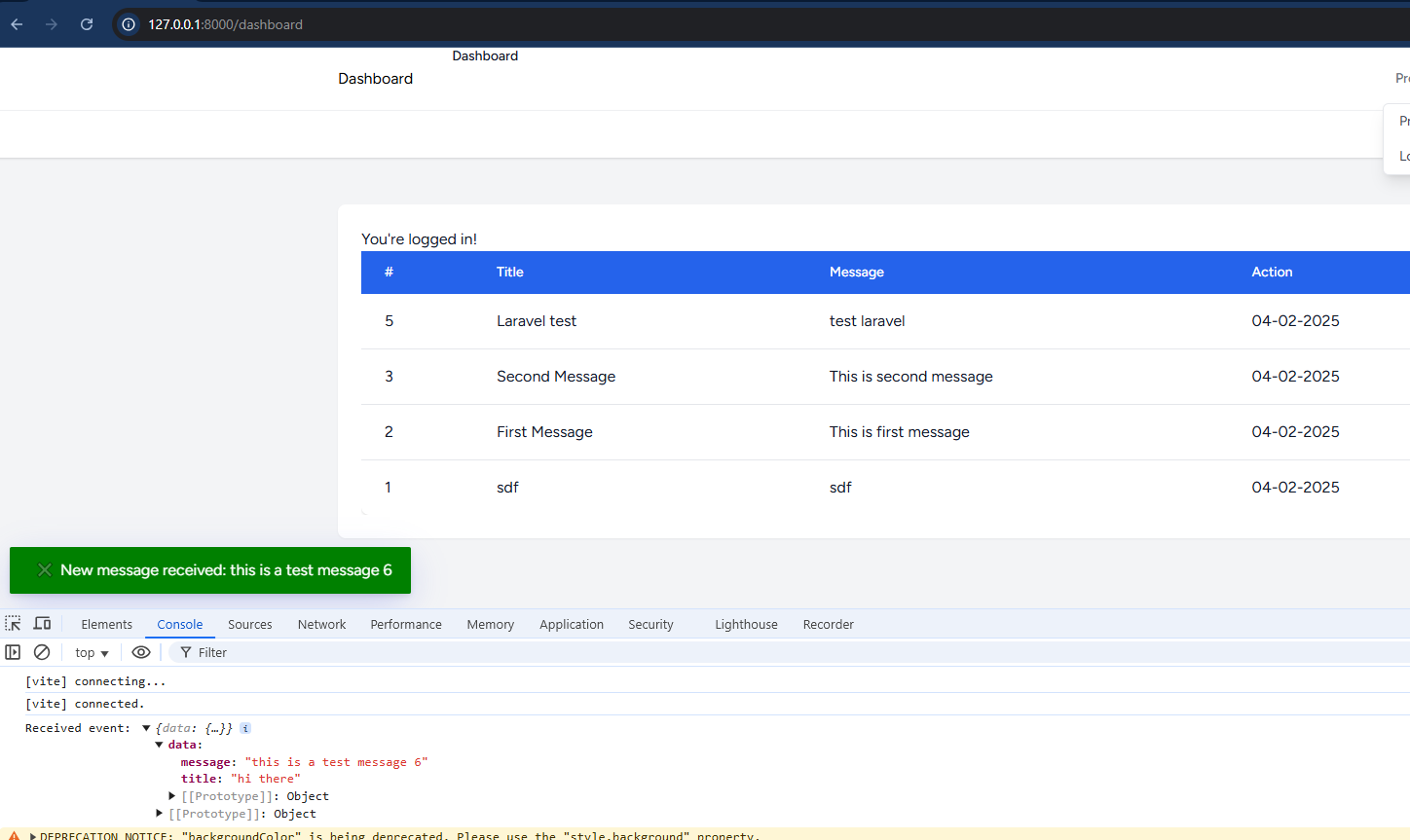 Real Time Notification Using Reverb Laravel 11  - https://www.programmingmindset.com